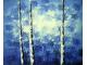 Obraz - Břízky modré